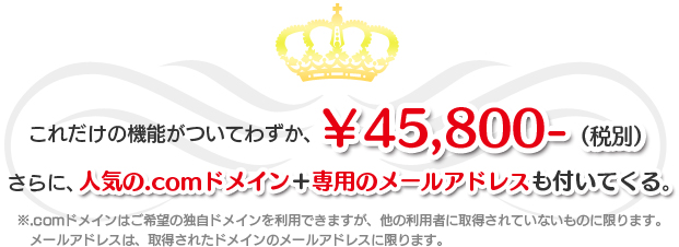 これだけの機能がついてわずか、￥45,800-(税別)